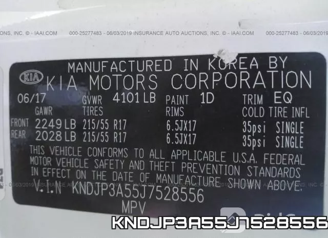 KNDJP3A55J7528556 фото 10