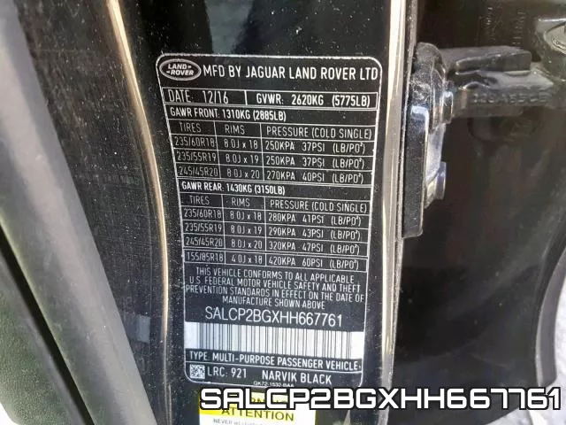 SALCP2BGXHH667761 фото 2