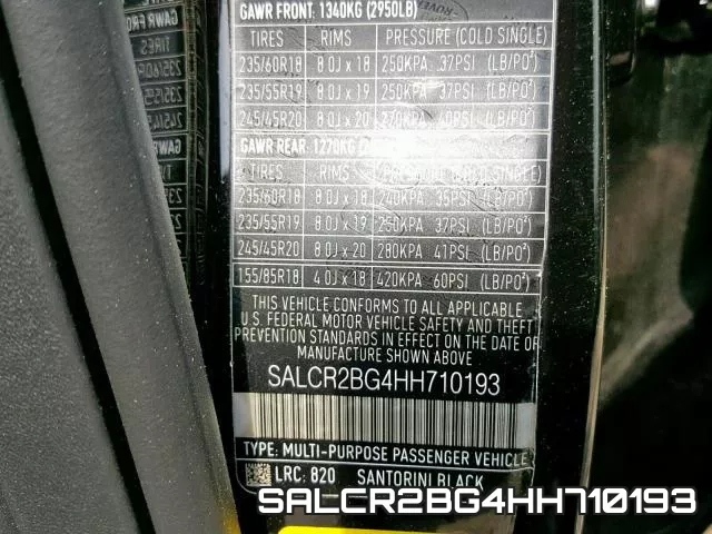 SALCR2BG4HH710193 фото 2