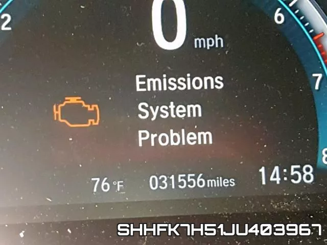 SHHFK7H51JU403967 фото 9