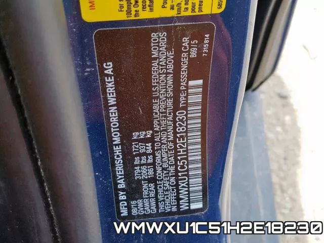 WMWXU1C51H2E18230 фото 2