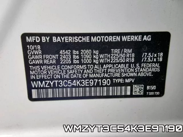 WMZYT3C54K3E97190 фото 2