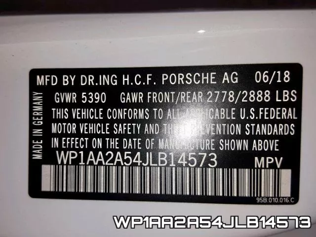 WP1AA2A54JLB14573 фото 2