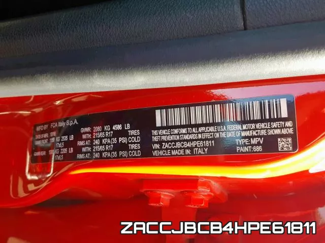 ZACCJBCB4HPE61811 фото 2