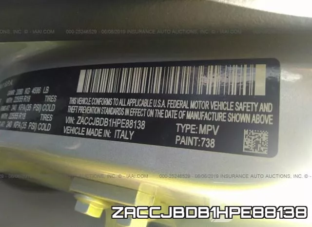 ZACCJBDB1HPE88138 фото 10