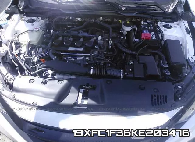 19XFC1F36KE203476 фото 2