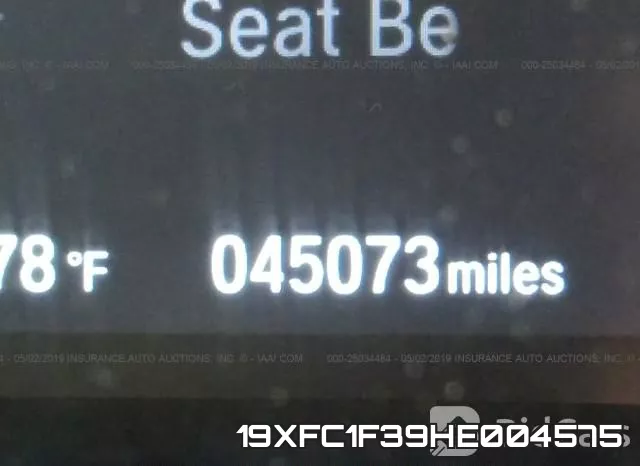 19XFC1F39HE004575 фото 8