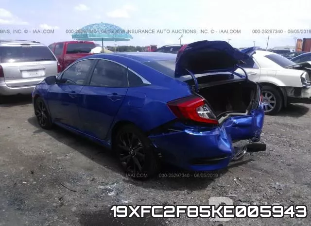 19XFC2F85KE005943 фото 4