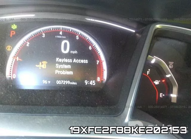 19XFC2F88KE202153 фото 8