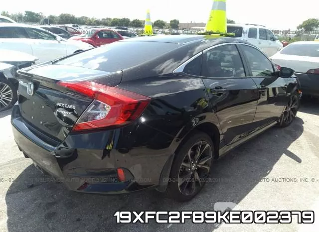 19XFC2F89KE002379 фото 5