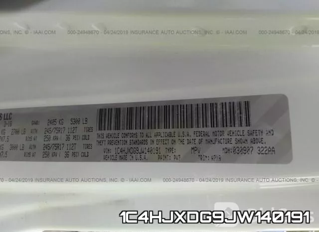 1C4HJXDG9JW140191 фото 10