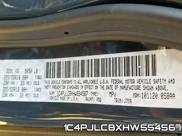 1C4PJLCBXHW554567 фото 2