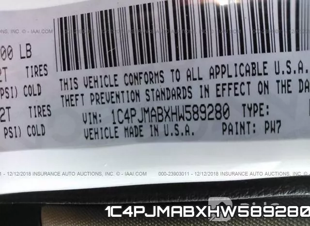 1C4PJMABXHW589280 фото 10