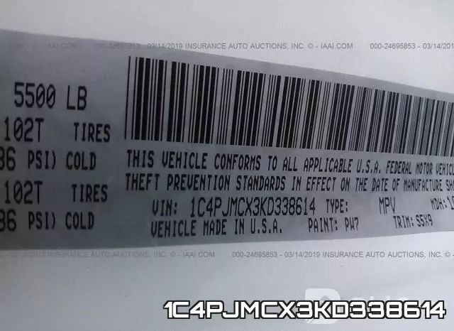 1C4PJMCX3KD338614 фото 10