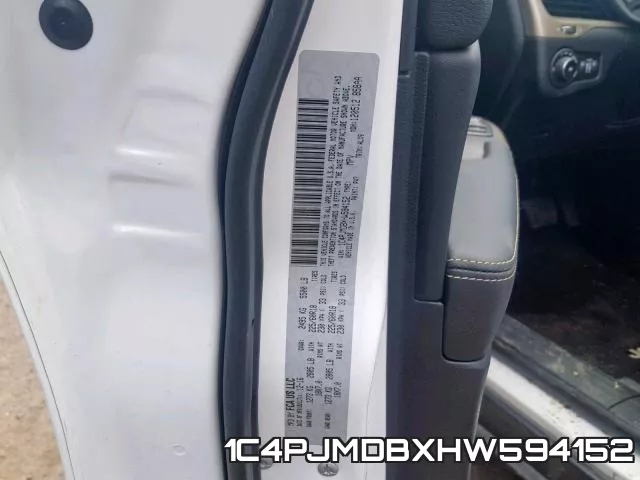 1C4PJMDBXHW594152 фото 2