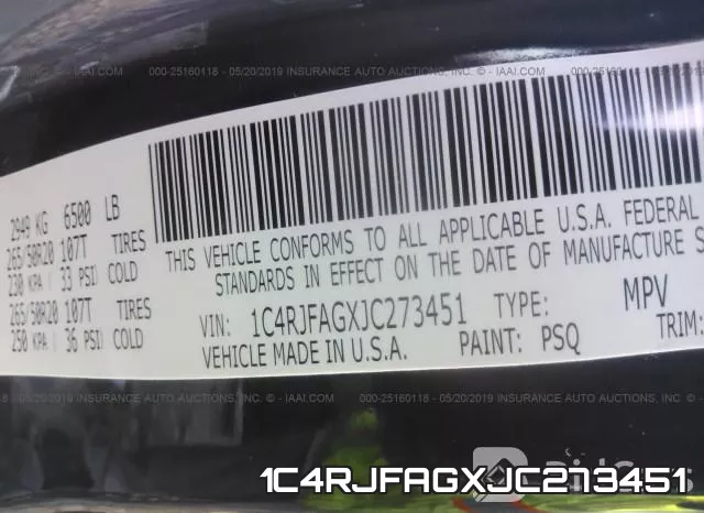 1C4RJFAGXJC273451 фото 10