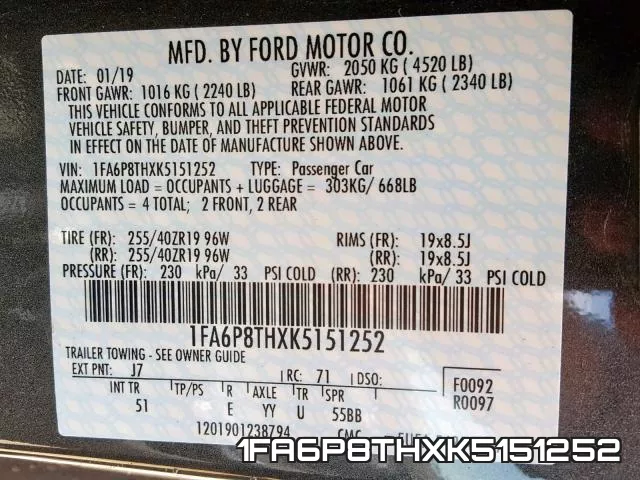 1FA6P8THXK5151252 фото 2