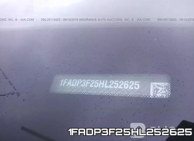 1FADP3F25HL252625 фото 9