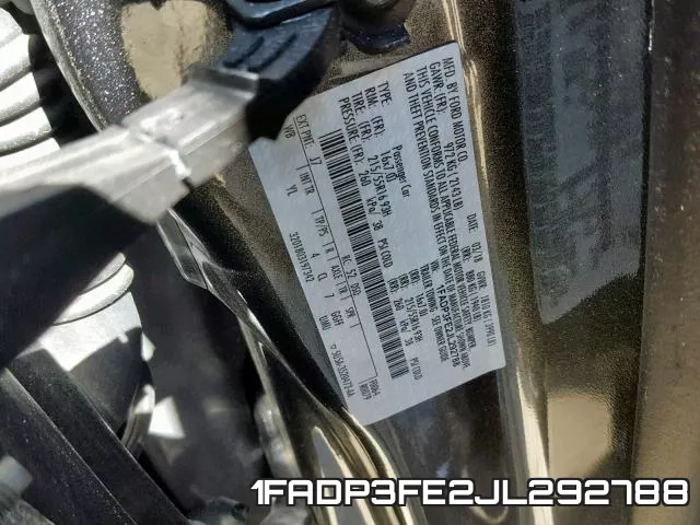 1FADP3FE2JL292788 фото 2