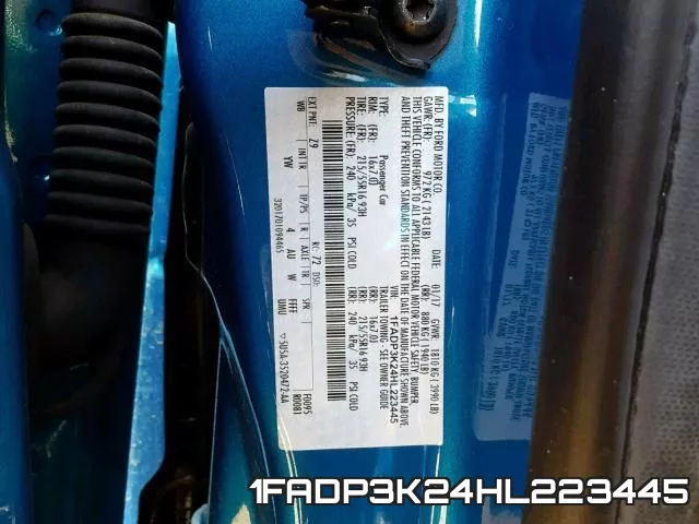 1FADP3K24HL223445 фото 2