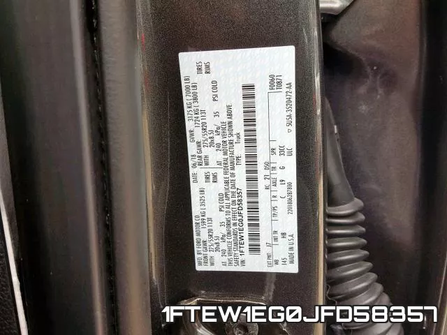 1FTEW1EG0JFD58357 фото 2