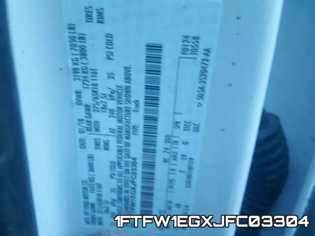 1FTFW1EGXJFC03304 фото 2