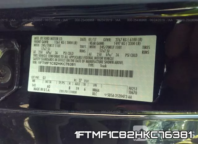 1FTMF1C82HKC76381 фото 10