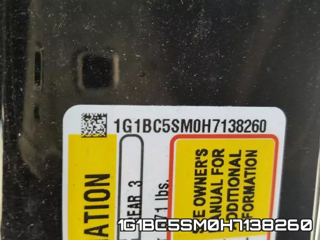 1G1BC5SM0H7138260 фото 2