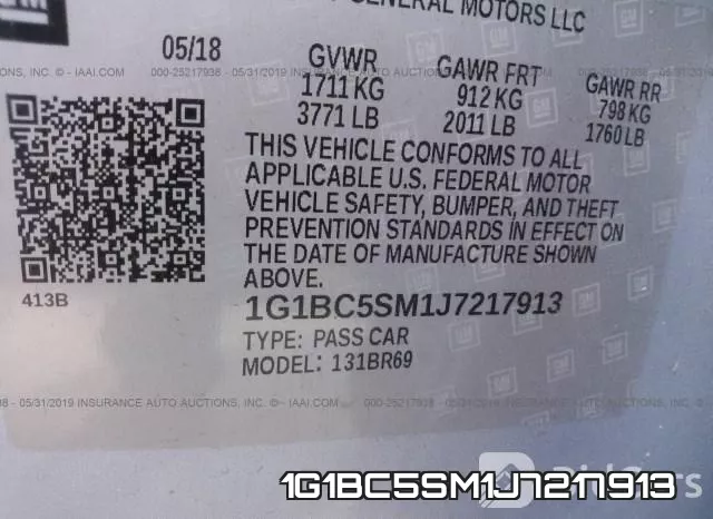 1G1BC5SM1J7217913 фото 10