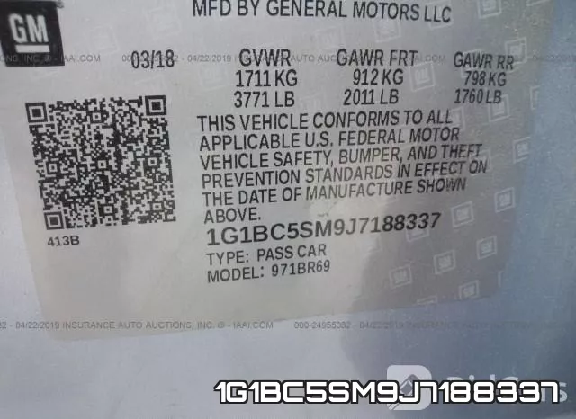 1G1BC5SM9J7188337 фото 10