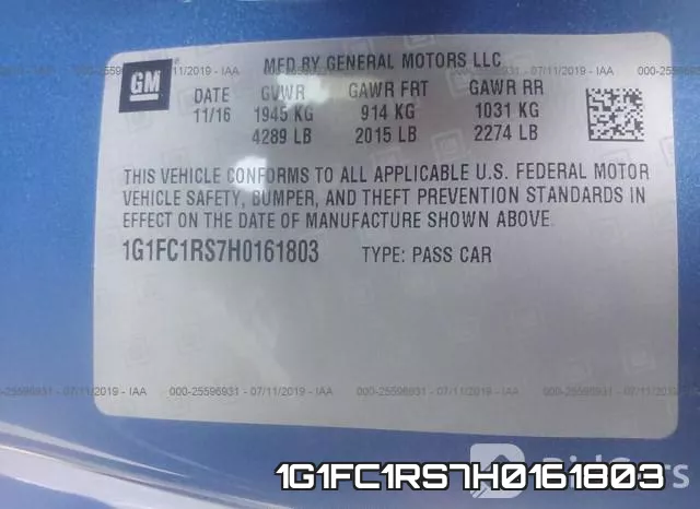 1G1FC1RS7H0161803 фото 10