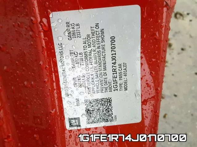 1G1FE1R74J0170700 фото 2
