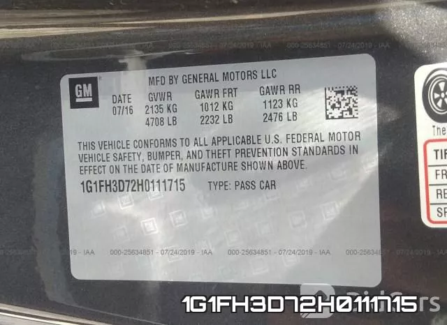 1G1FH3D72H0111715 фото 10
