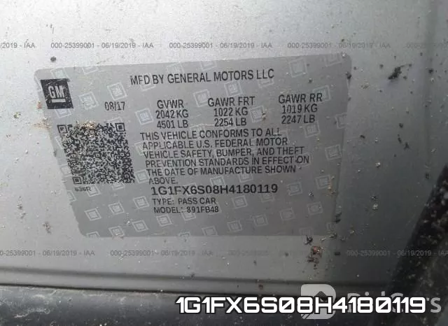 1G1FX6S08H4180119 фото 10