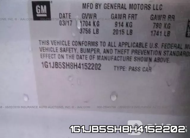 1G1JB5SH8H4152202 фото 10