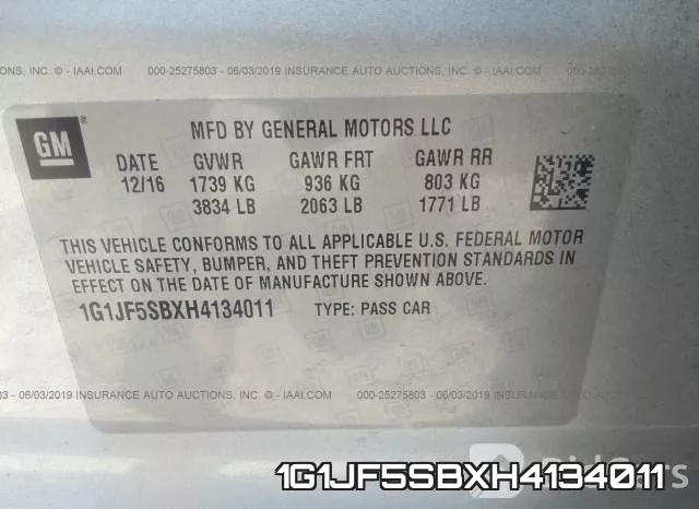 1G1JF5SBXH4134011 фото 10