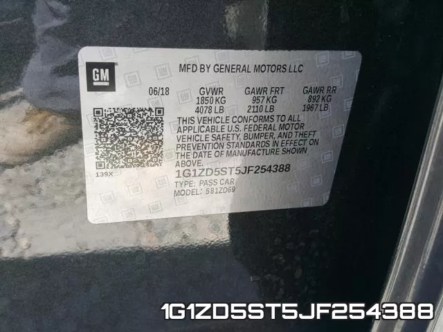 1G1ZD5ST5JF254388 фото 2