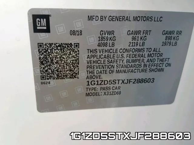 1G1ZD5STXJF288603 фото 2