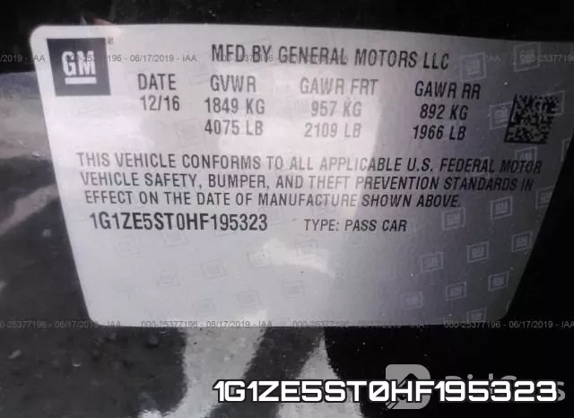 1G1ZE5ST0HF195323 фото 10