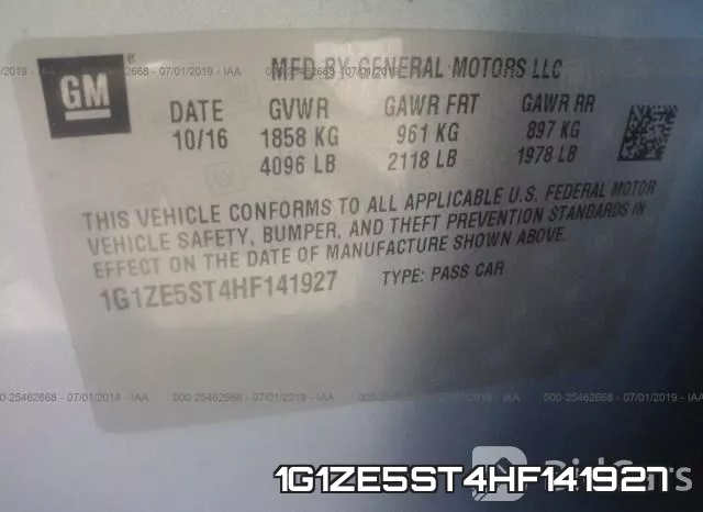 1G1ZE5ST4HF141927 фото 10