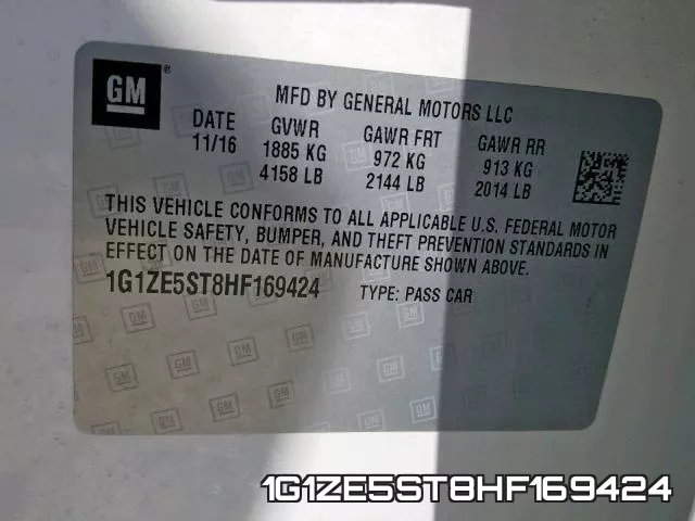 1G1ZE5ST8HF169424 фото 2