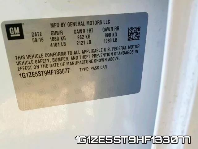 1G1ZE5ST9HF133077 фото 2