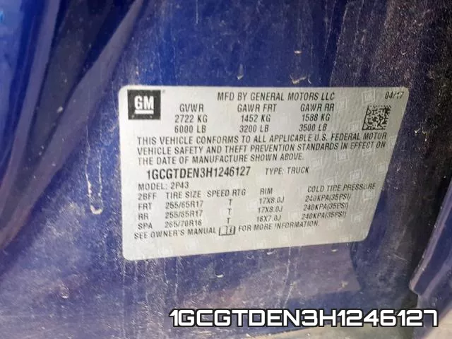 1GCGTDEN3H1246127 фото 2