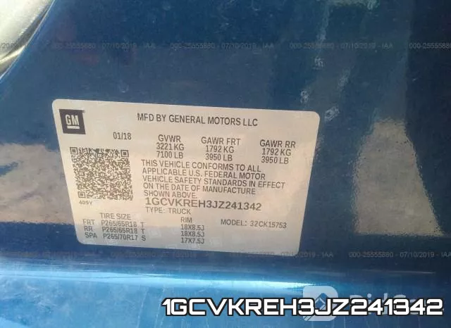 1GCVKREH3JZ241342 фото 10
