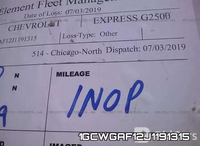 1GCWGAF12J1191315 фото 8