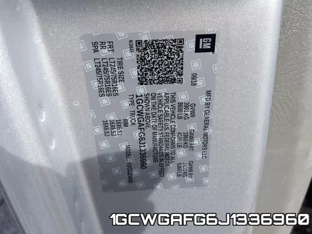 1GCWGAFG6J1336960 фото 2