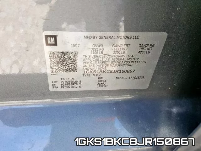 1GKS1BKC8JR150867 фото 2