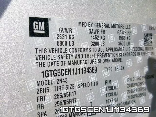 1GTG5CEN1J1134369 фото 2