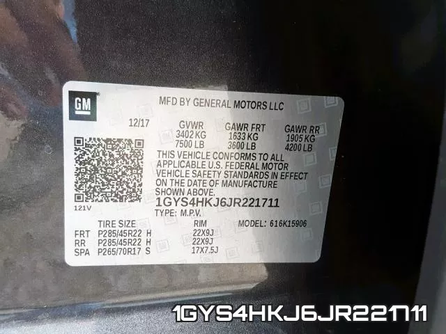 1GYS4HKJ6JR221711 фото 2