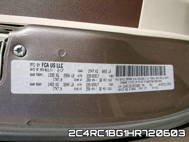 2C4RC1BG1HR720603 фото 2
